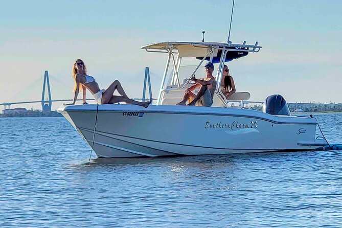 3 hour BYOB Morning Boat and Beach Excursion on Southern Charm - Beach time on Southern Charm: setup options, rentals, and real comfort
