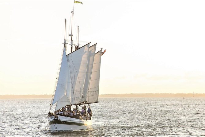 Afternoon Schooner Sightseeing Dolphin Cruise on Charleston Harbor - The loop that makes the harbor click: Fort Sumter, Ravenel Bridge, and dolphin races