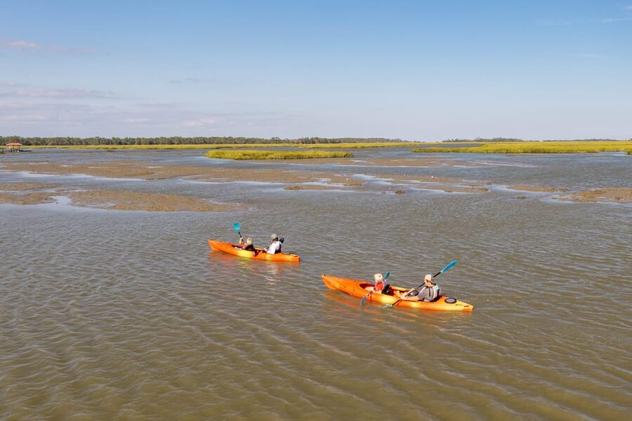 Charleston: Folly Beach Afternoon Kayak Dolphin Safari - The Water Portion: Learning the Paddle Along the Folly River