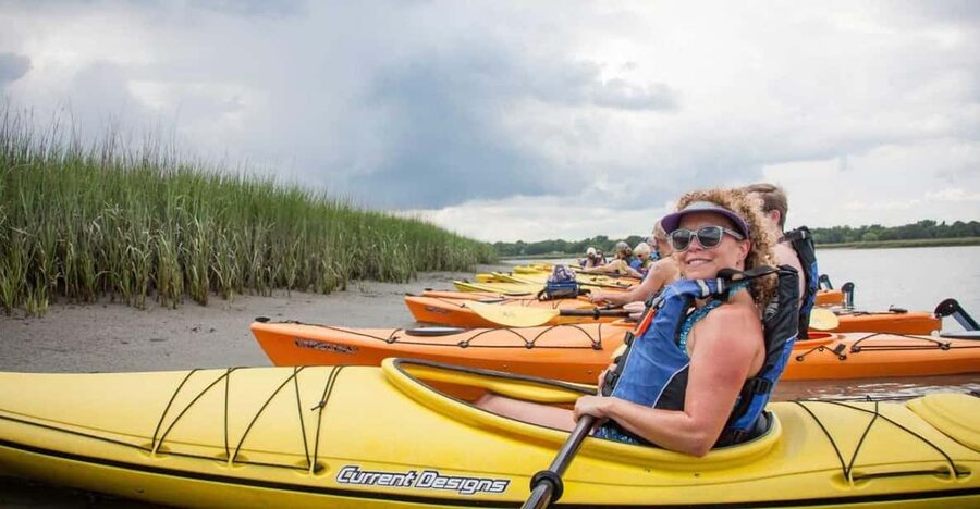 Charleston: Guided 2hr. Kayak Tour with a Tandem or Single - The paddle route: saltwater creeks behind Folly Beach