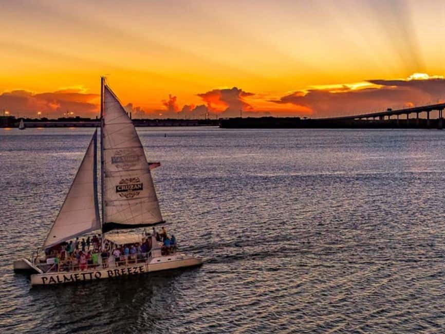 Charleston Harbor Sunset Cruise with Music & Onboard Bar - Golden Hour Harbor Sights: Fort Sumter, the Bridge, and the USS Yorktown