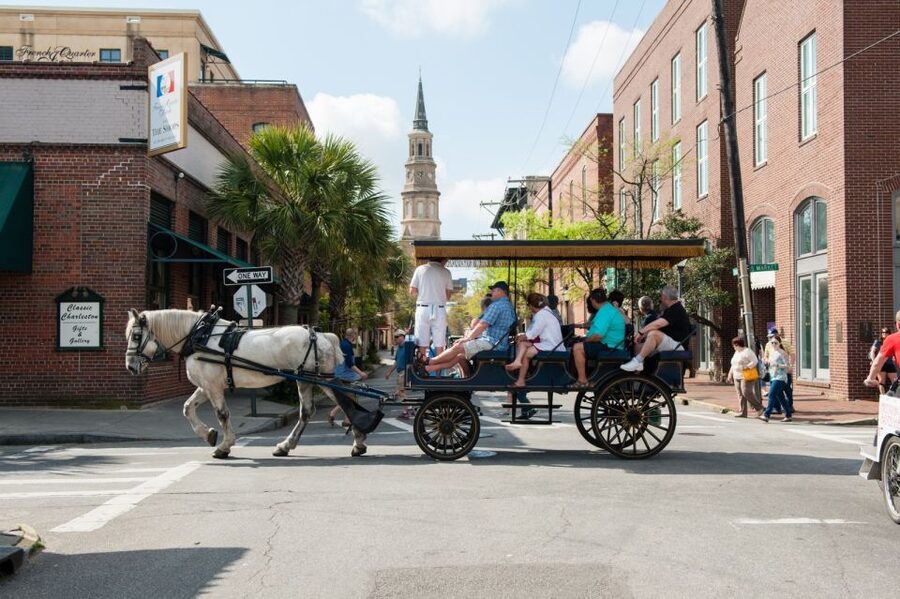Charleston: Haunted Horse-Drawn Carriage Evening Tour - City Market to the Four Corners of Law: The Tour’s Story Map