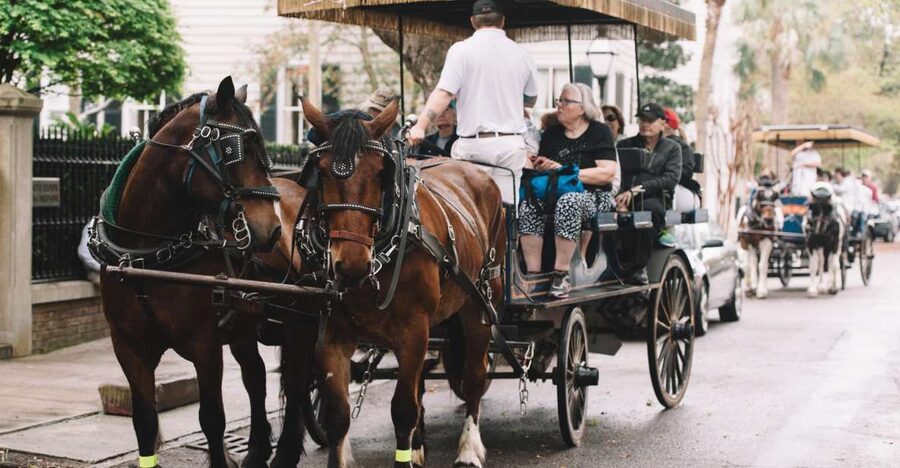 Charleston: Haunted Horse-Drawn Carriage Evening Tour - Old Walled City and Waterfront Park: When the Streets Feel Like a Set