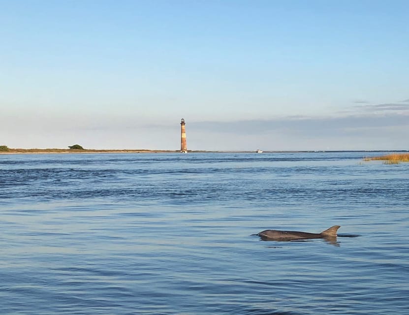 Charleston: Morris Island Dolphin Cruise with Beachcombing - The lighthouse views you only get from the water