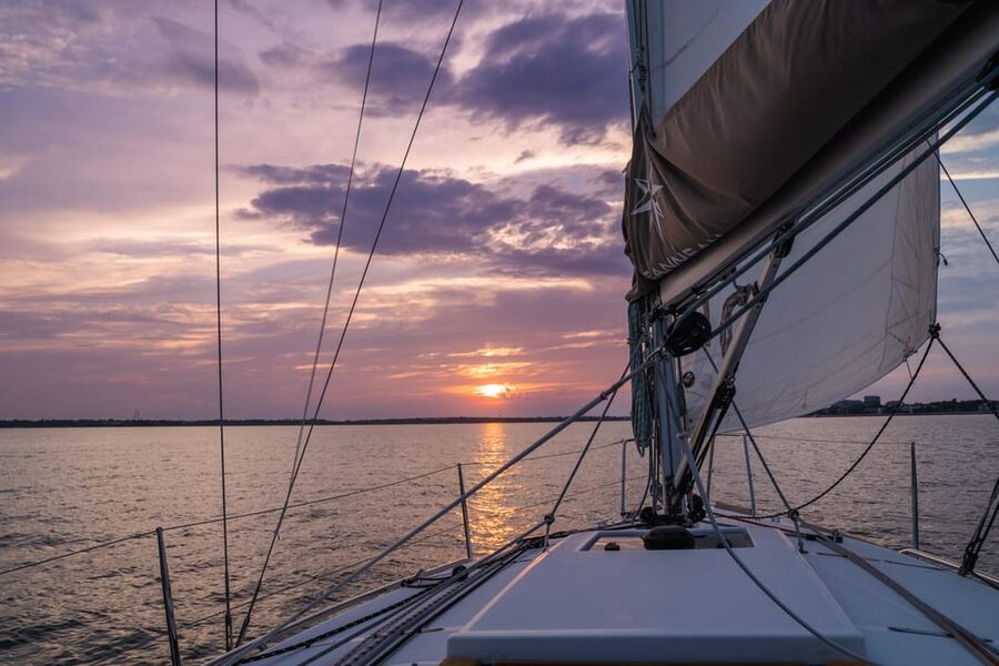 Charleston: Private Daytime or Sunset BYOB Sailing Charter - Entering the Esprit de Joy: what “private” feels like