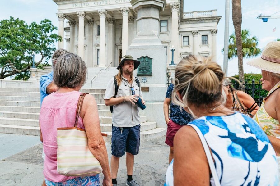 Charleston: Speakeasy Sagas Prohibition Pub Crawl - Speakeasy Sagas starts at the U.S. Custom House steps