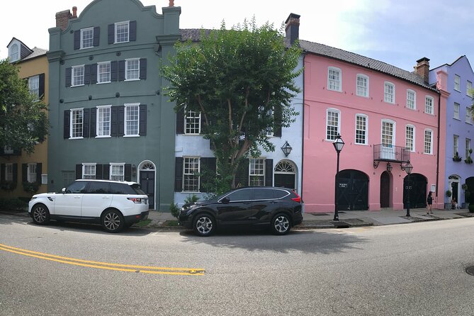 Historic Charleston: The Battery, Rainbow Row, St. Michael Church - Rainbow Row: pastel homes that reward patience
