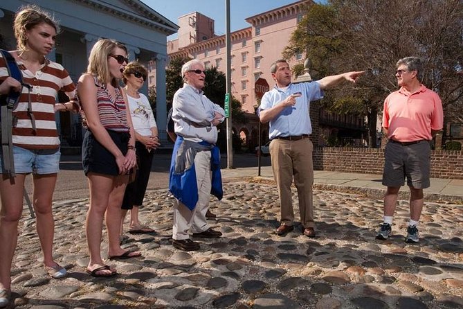 Historic Charleston Walking Tour: Rainbow Row, Churches, and More - Hidden gardens, courtyards, iron gates, and the Charleston single-house layout