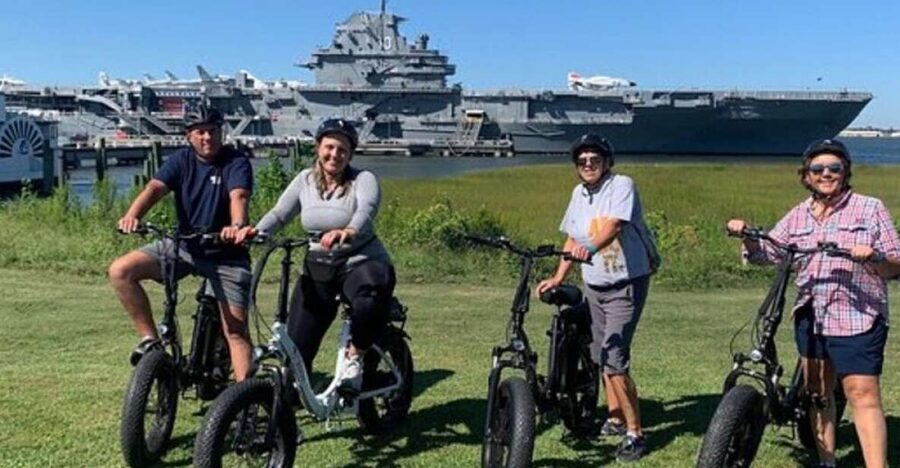 Mount Pleasant: Charleston Harbor E-Bike Tour - Old Village to Pitt Street Bridge: First Views Toward Fort Sumter