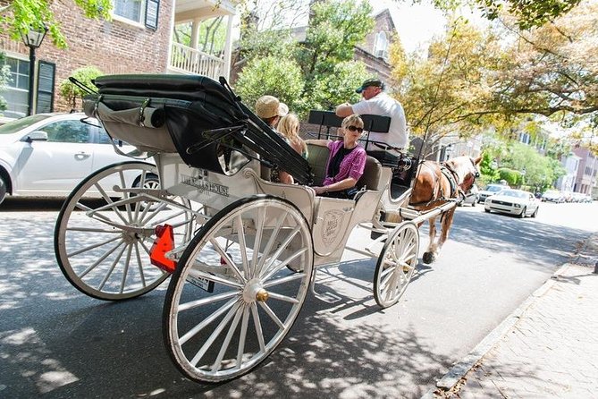 Private Daytime Horse-Drawn Carriage Tour of Charleston - City Market stop: a quick taste of downtown energy